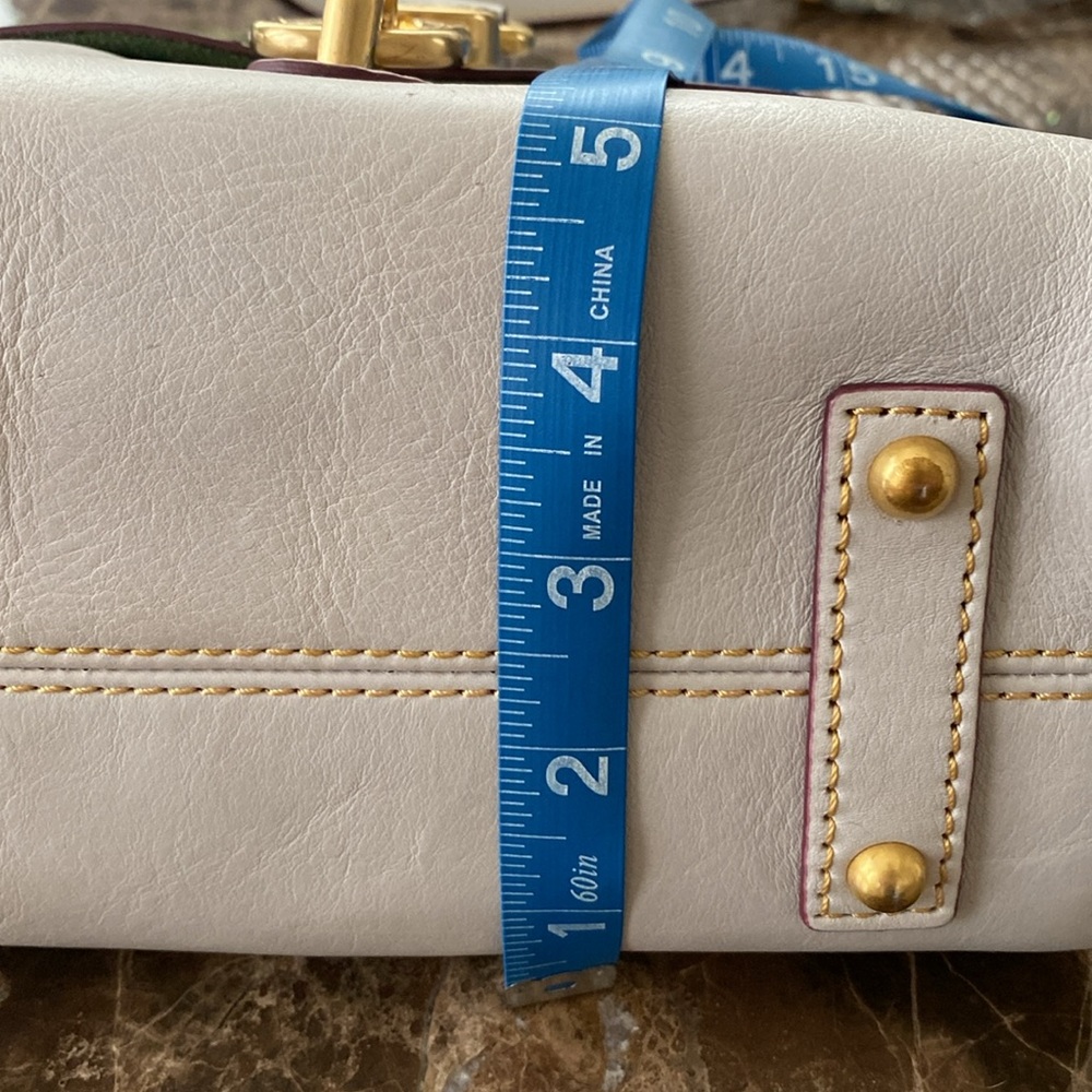 NWT FLORENTINE Dooney & Bourke ECRU Leather Crossbody/Shoulder Bag - Picture 9 of 9